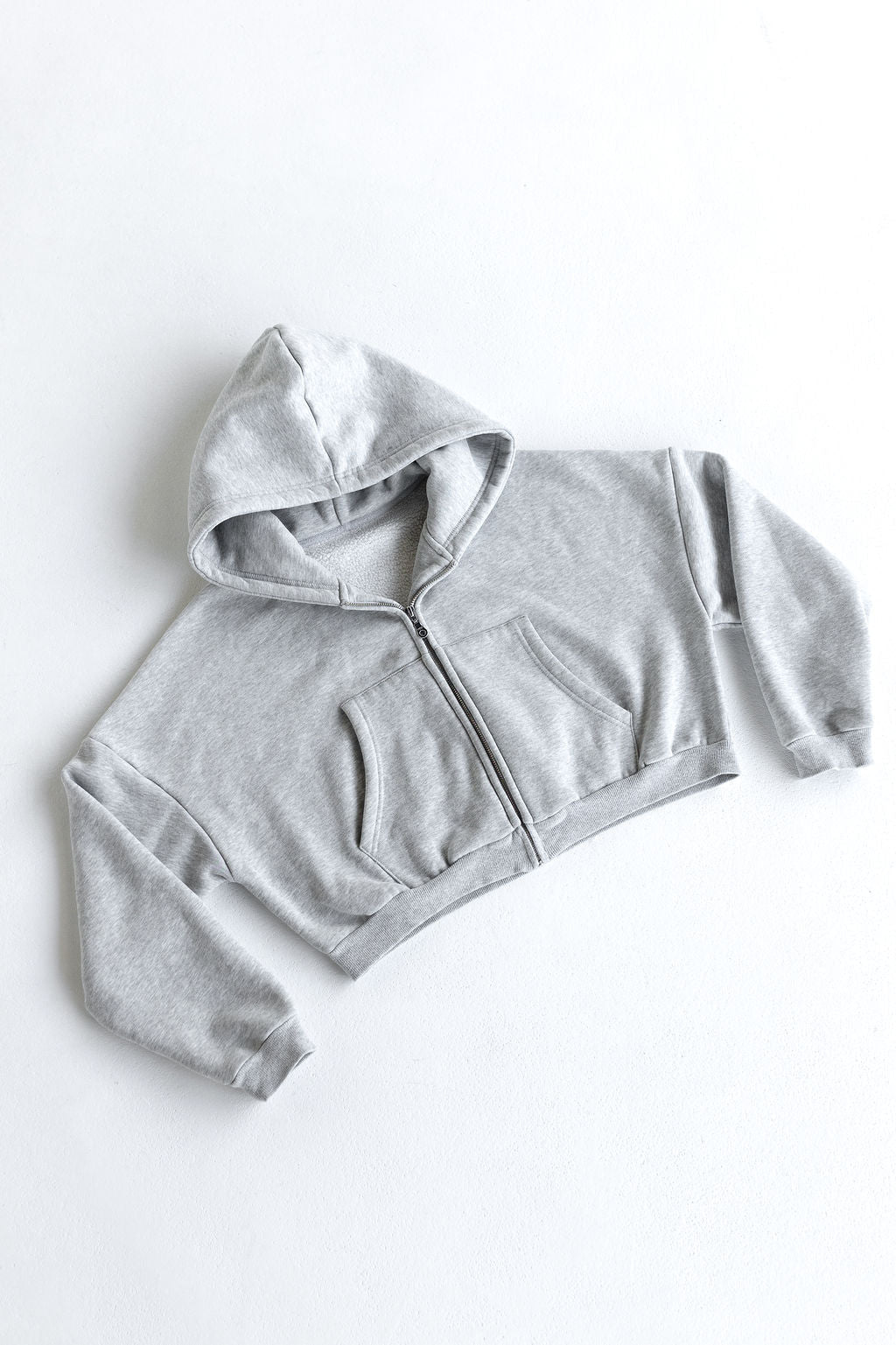 Zip Hoodie - Heather Grey - LEELO ACTIVE