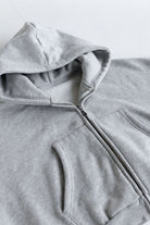 Zip Hoodie - Heather Grey - LEELO ACTIVE