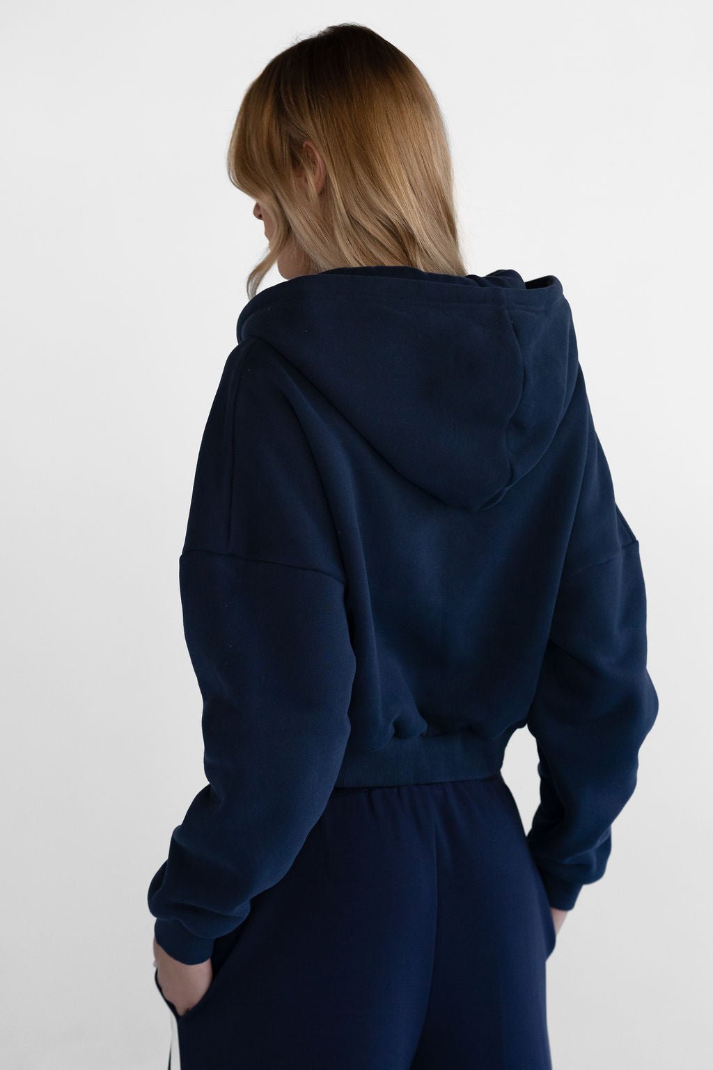 Zip Hoodie - Navy - LEELO ACTIVE