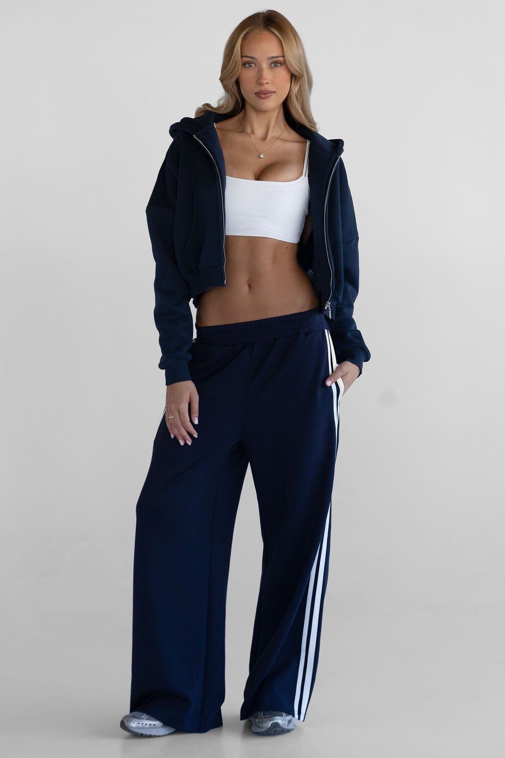 Zip Hoodie - Navy - LEELO ACTIVE