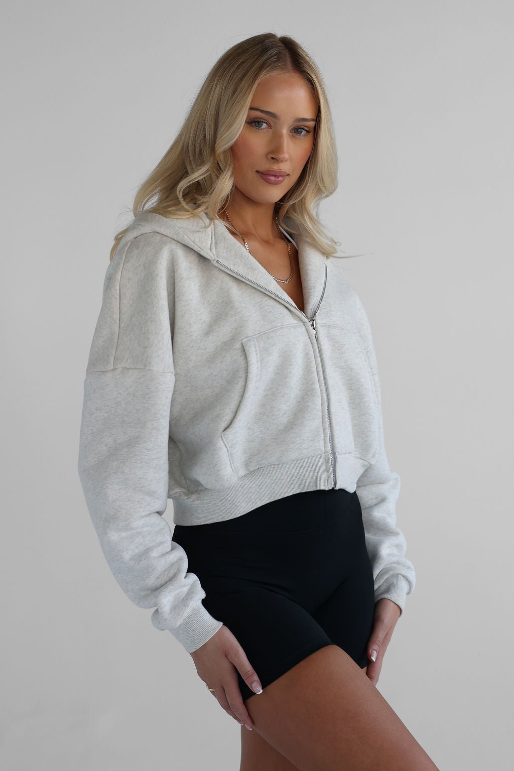 Zip Hoodie - Oatmeal SHIPPING 25/06 - LEELO ACTIVE