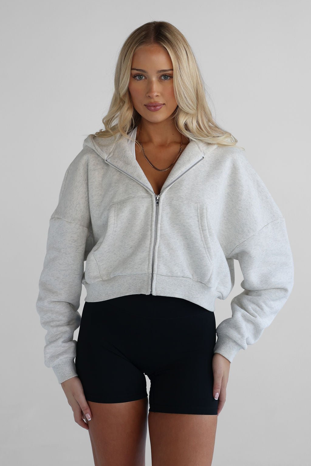 Zip Hoodie - Oatmeal SHIPPING 25/06 - LEELO ACTIVE