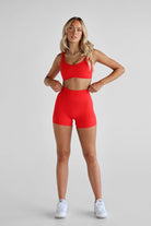 5" Bike Shorts - Scarlet, PRE ORDER - LEELO ACTIVE