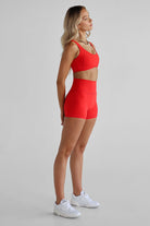 5" Bike Shorts - Scarlet, PRE ORDER - LEELO ACTIVE