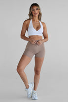 5" Bike Shorts - Tan - LEELO ACTIVE