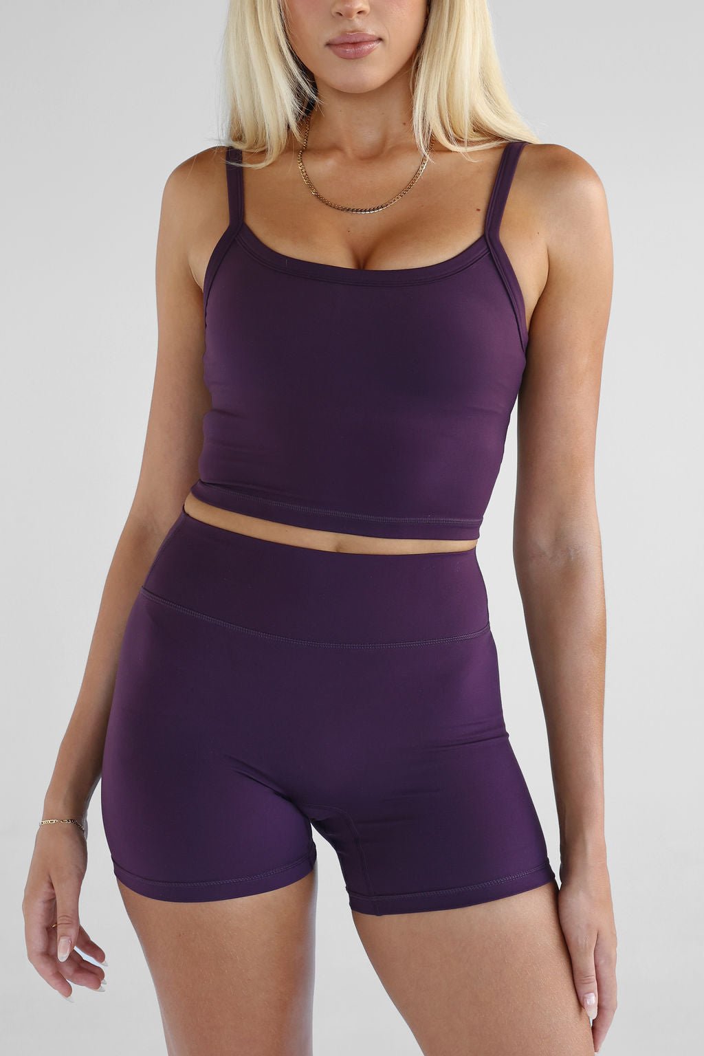 5" Signature Bike Shorts - Plum SHIPPING FROM 12/02 - LEELO ACTIVE