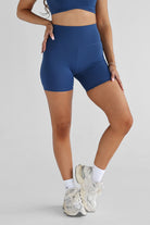 6" Bike Shorts - Royal Blue - LEELO ACTIVE