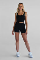 6" Black Bike Shorts - LEELO ACTIVE