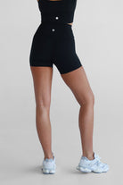 6" Black Bike Shorts - LEELO ACTIVE