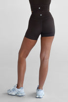 6" Mocha Bike Shorts - LEELO ACTIVE