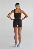 6" Mocha Bike Shorts - LEELO ACTIVE