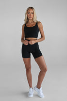 Black Pocket Bike Shorts - LEELO ACTIVE