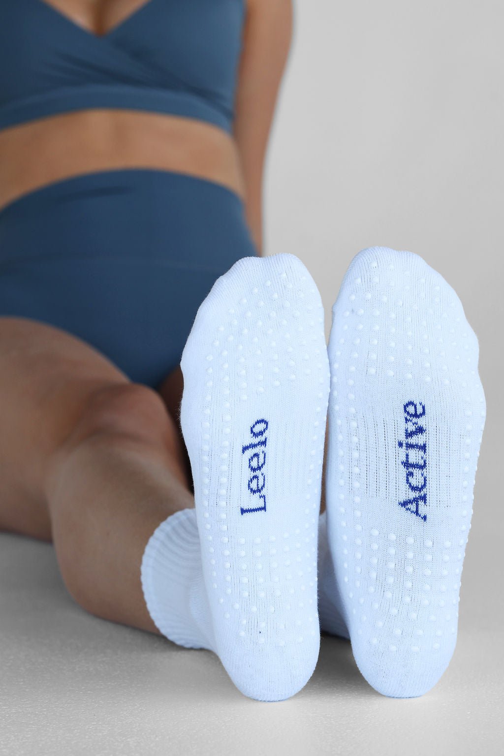 Breathe Grip Socks - Cobalt - LEELO ACTIVE