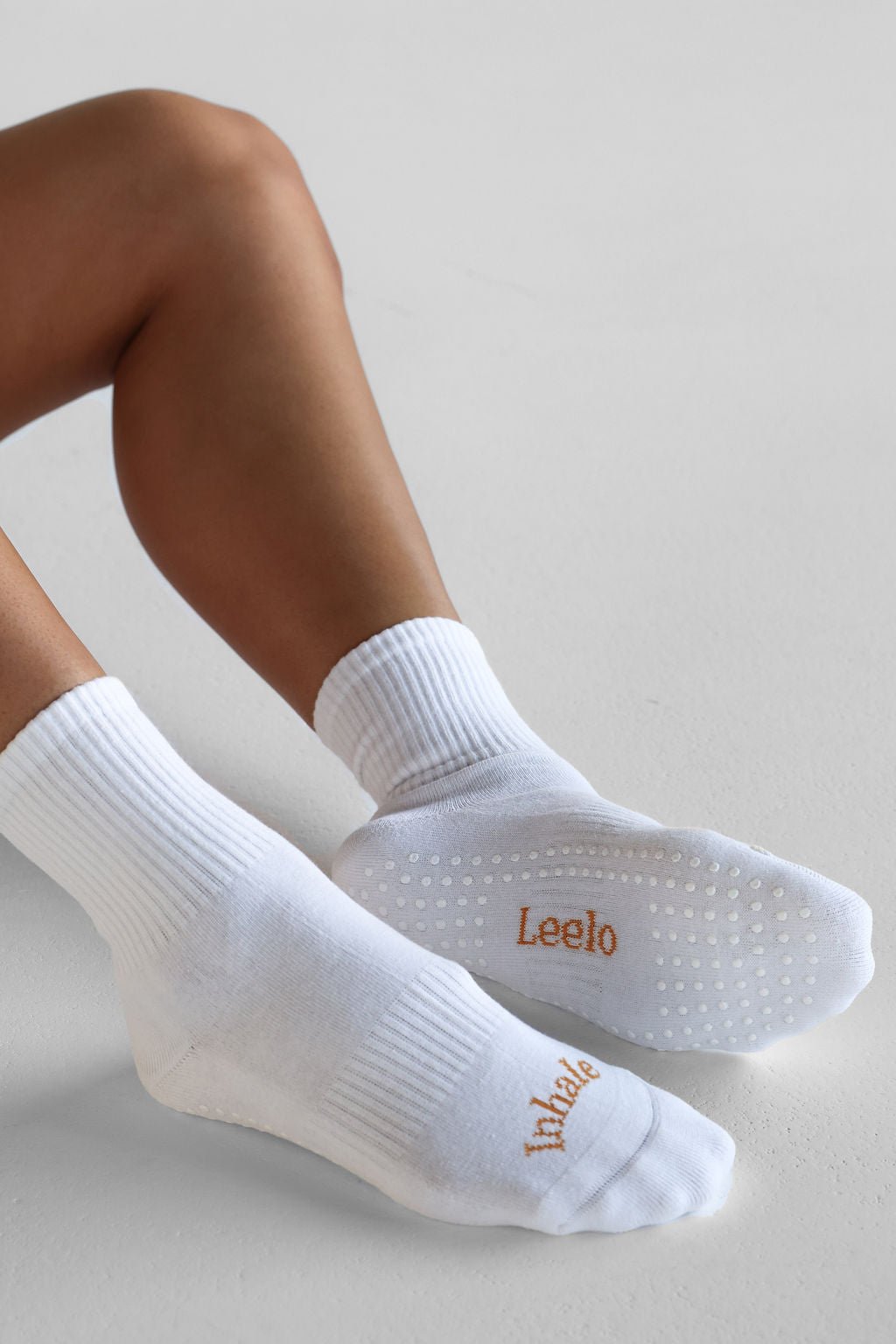 Breathe Grip Socks - Tangelo - LEELO ACTIVE