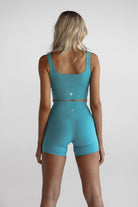 Byron Blue Bike Shorts - LEELO ACTIVE