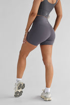 Charcoal Pocket Bike Shorts - LEELO ACTIVE