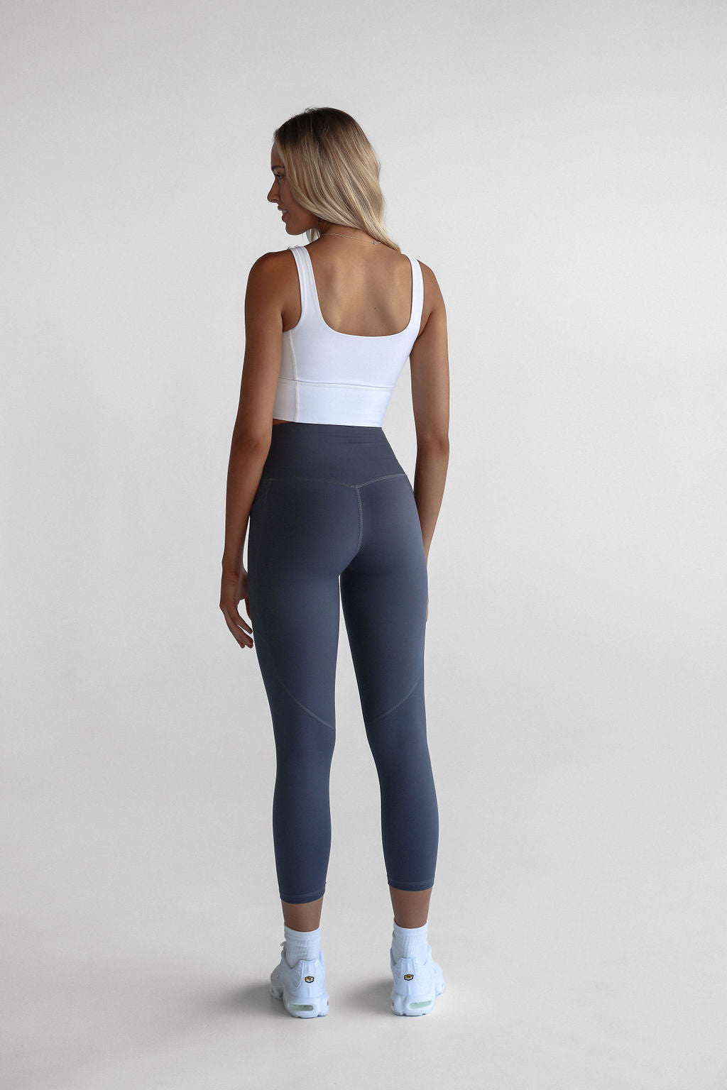 L*Space Active Slate Hot To Trot Ribbed Leggings
