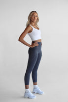 Charcoal Pocket Leggings - 7/8 length - LEELO ACTIVE