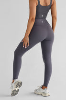 Charcoal Pocket Leggings - Full Length - LEELO ACTIVE