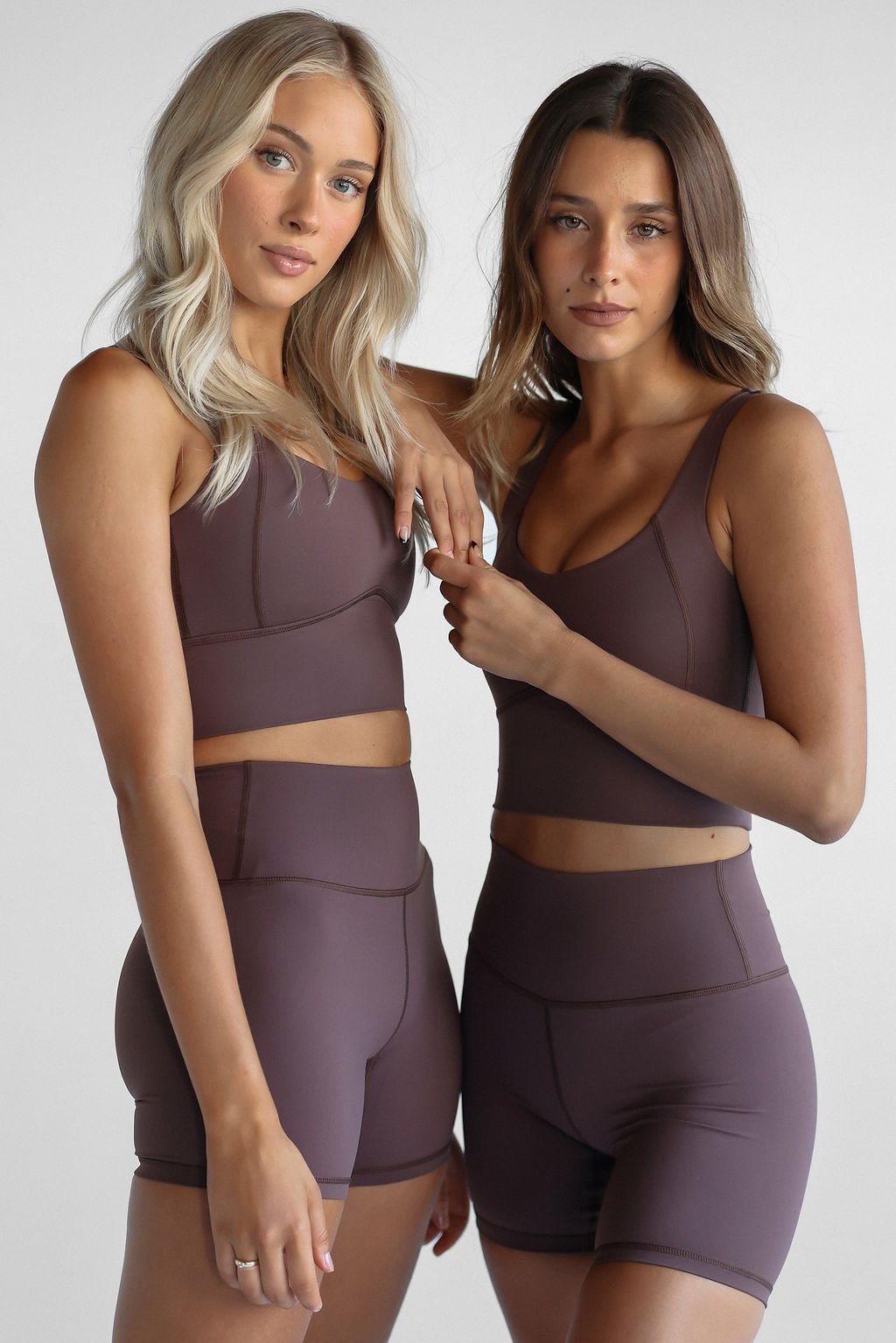 Espresso Luxe Longline Crop - LEELO ACTIVE