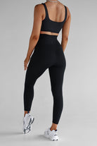 Extra High Waist 7/8 Leggings - Black - LEELO ACTIVE