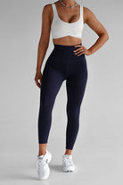 Extra High Waist 7/8 Leggings - Midnight Blue - LEELO ACTIVE