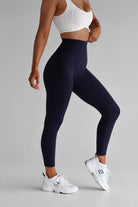 Extra High Waist 7/8 Leggings - Midnight Blue - LEELO ACTIVE