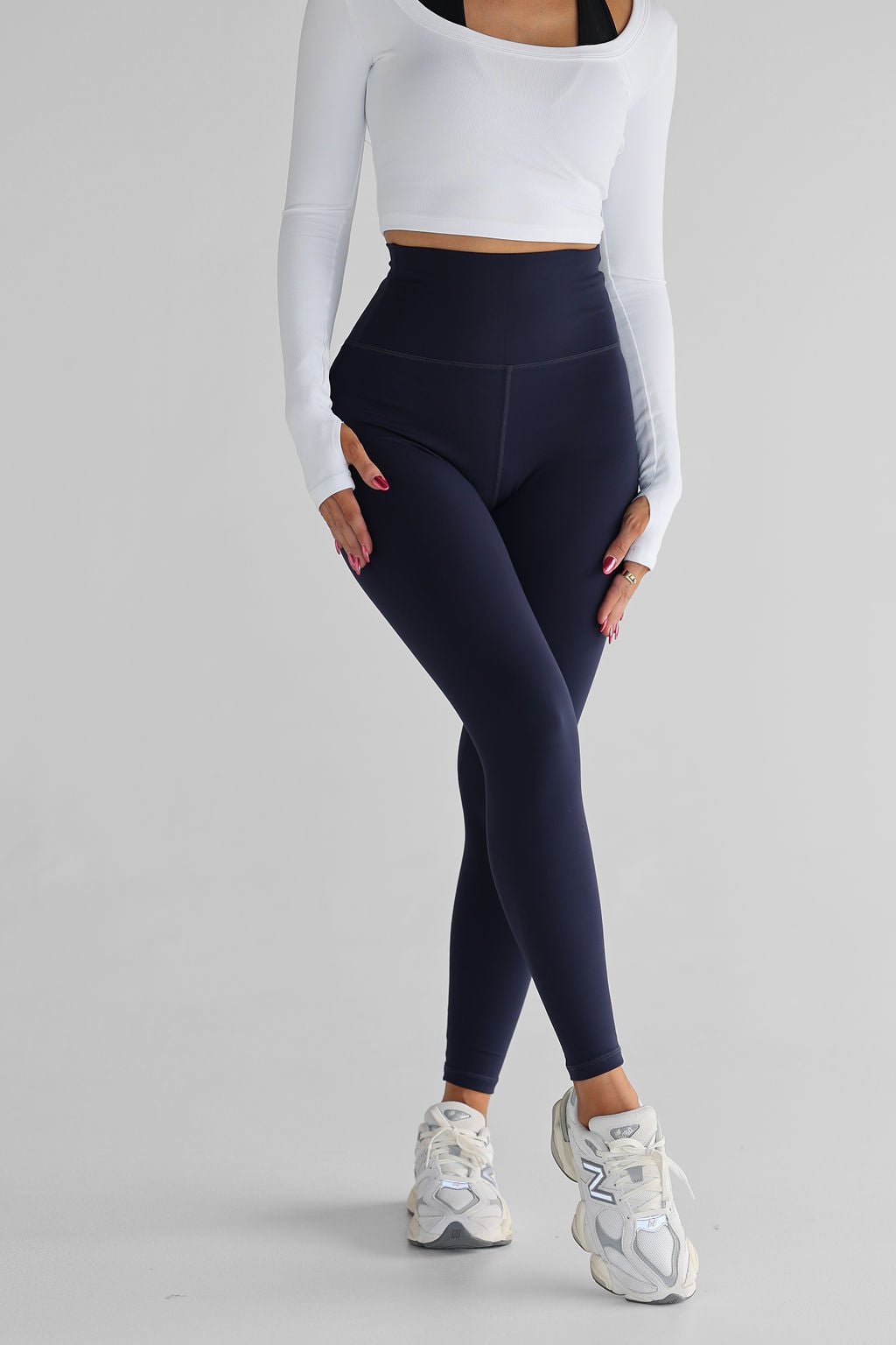 Buy Navy Blue Next Active Sports Tummy Control High Waisted Full Length  Sculpting Leggings from Next Ireland