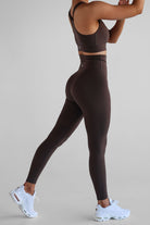 Extra High Waist Leggings - Mocha - LEELO ACTIVE