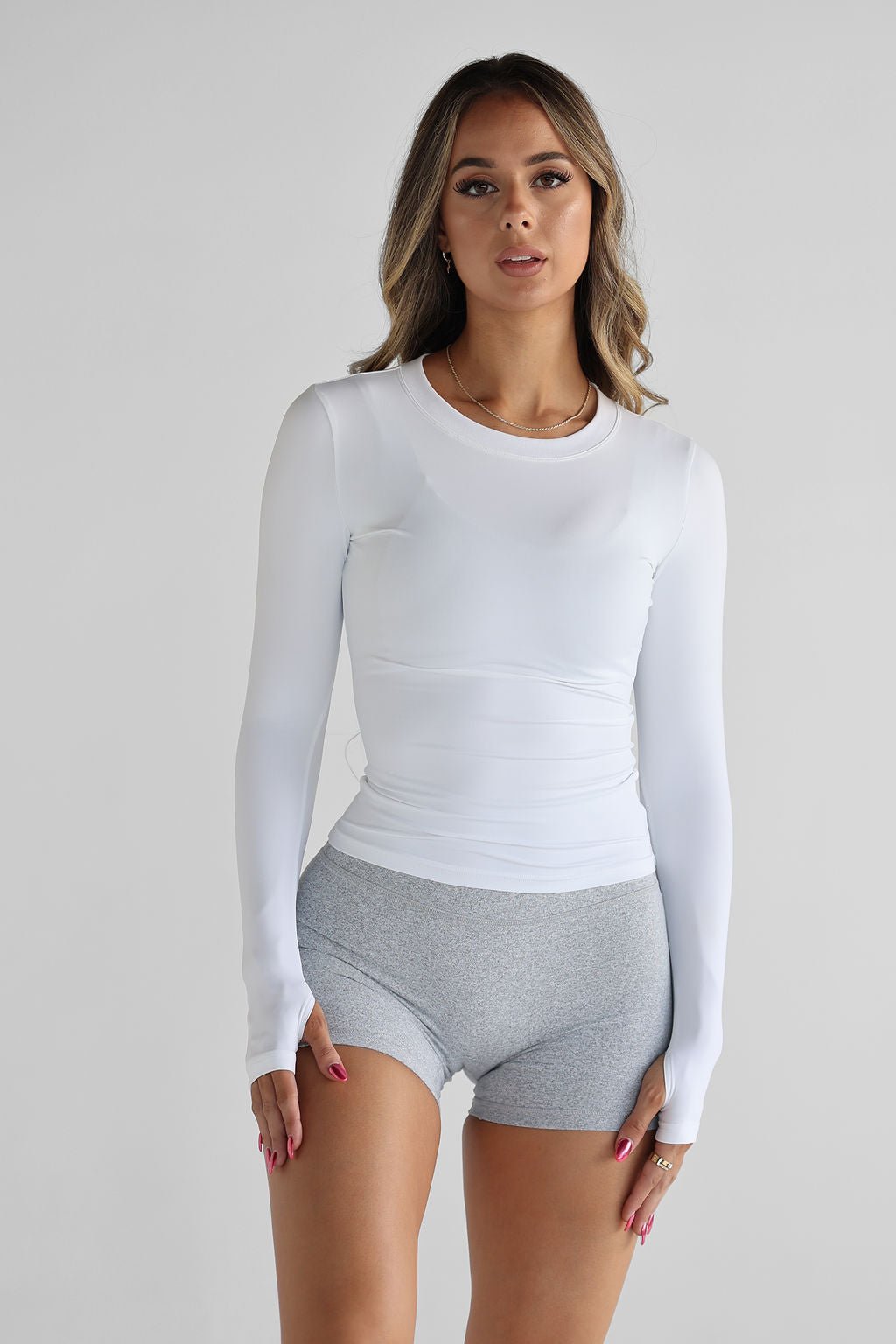 Full Length Long Sleeve - White - LEELO ACTIVE