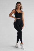 Full Length Pocket Leggings - Black - LEELO ACTIVE