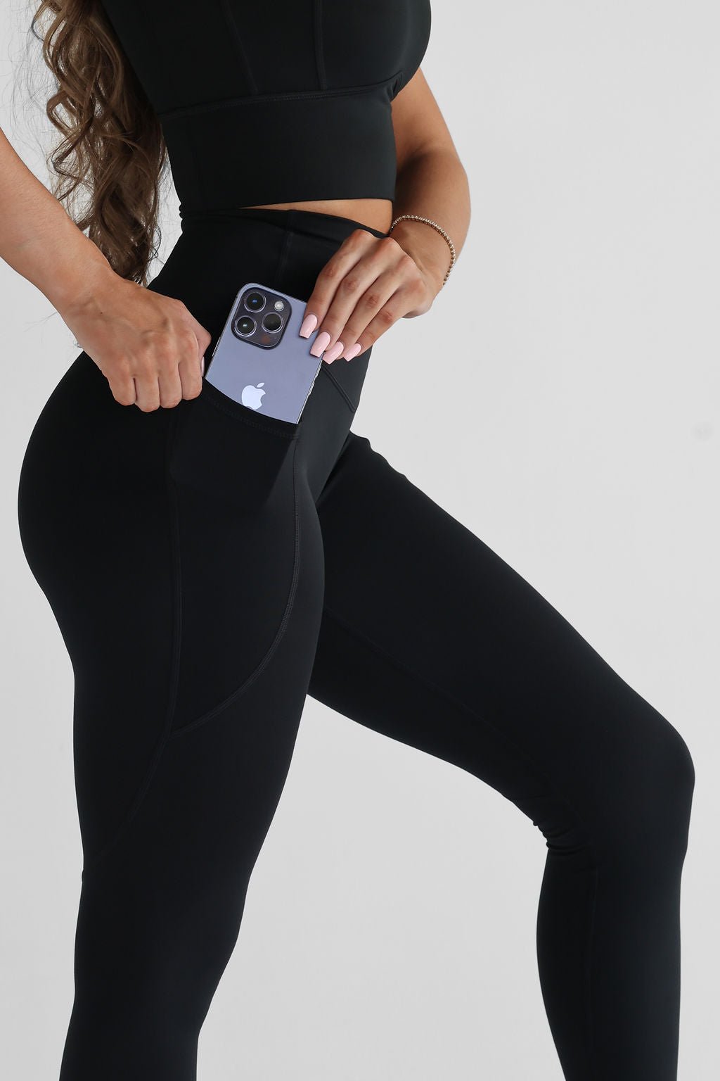 Full Length Pocket Leggings - Black - LEELO ACTIVE