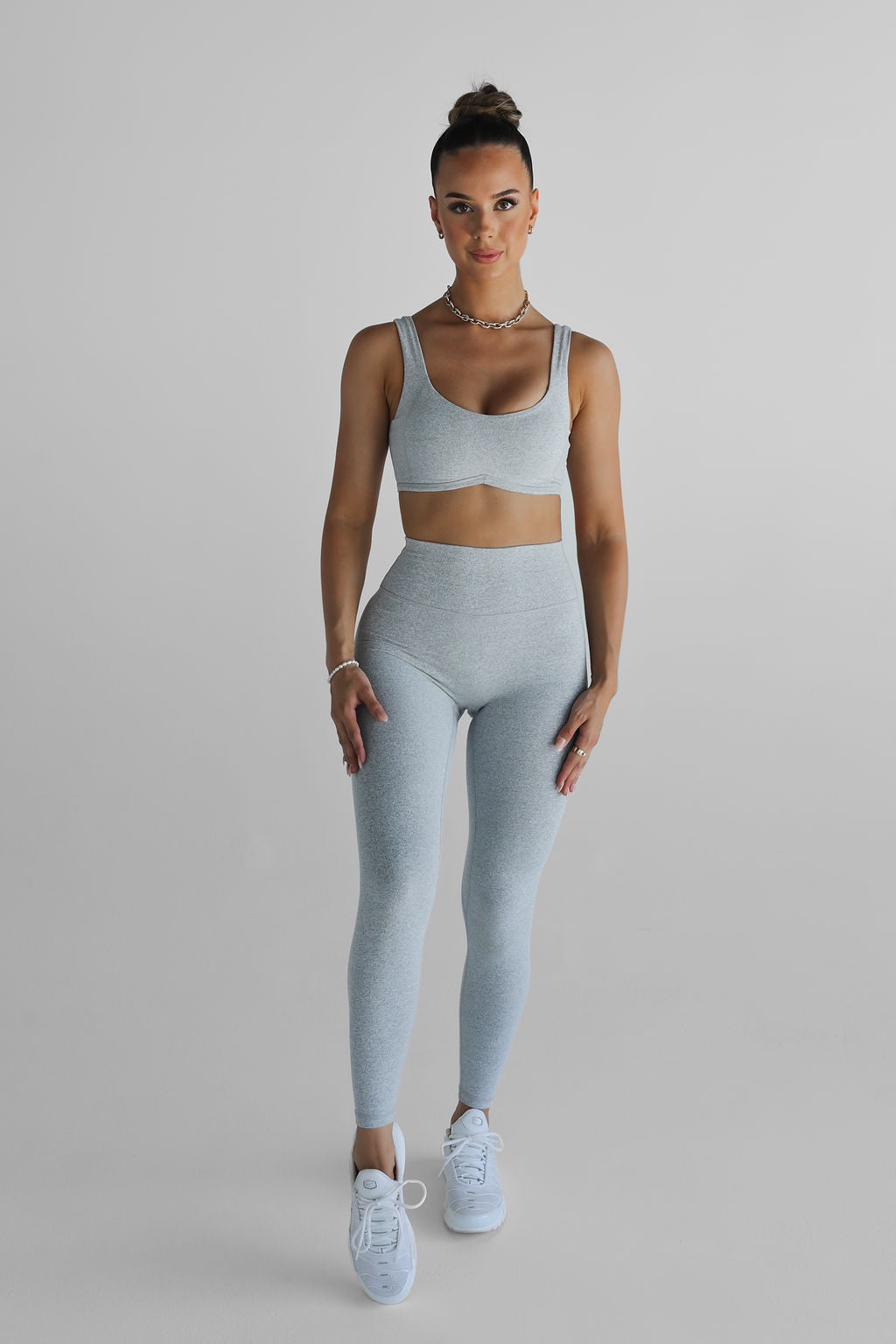 Signature Full Length Leggings - Marl Grey, High Waisted, Squat Proof, 5  Star Rated