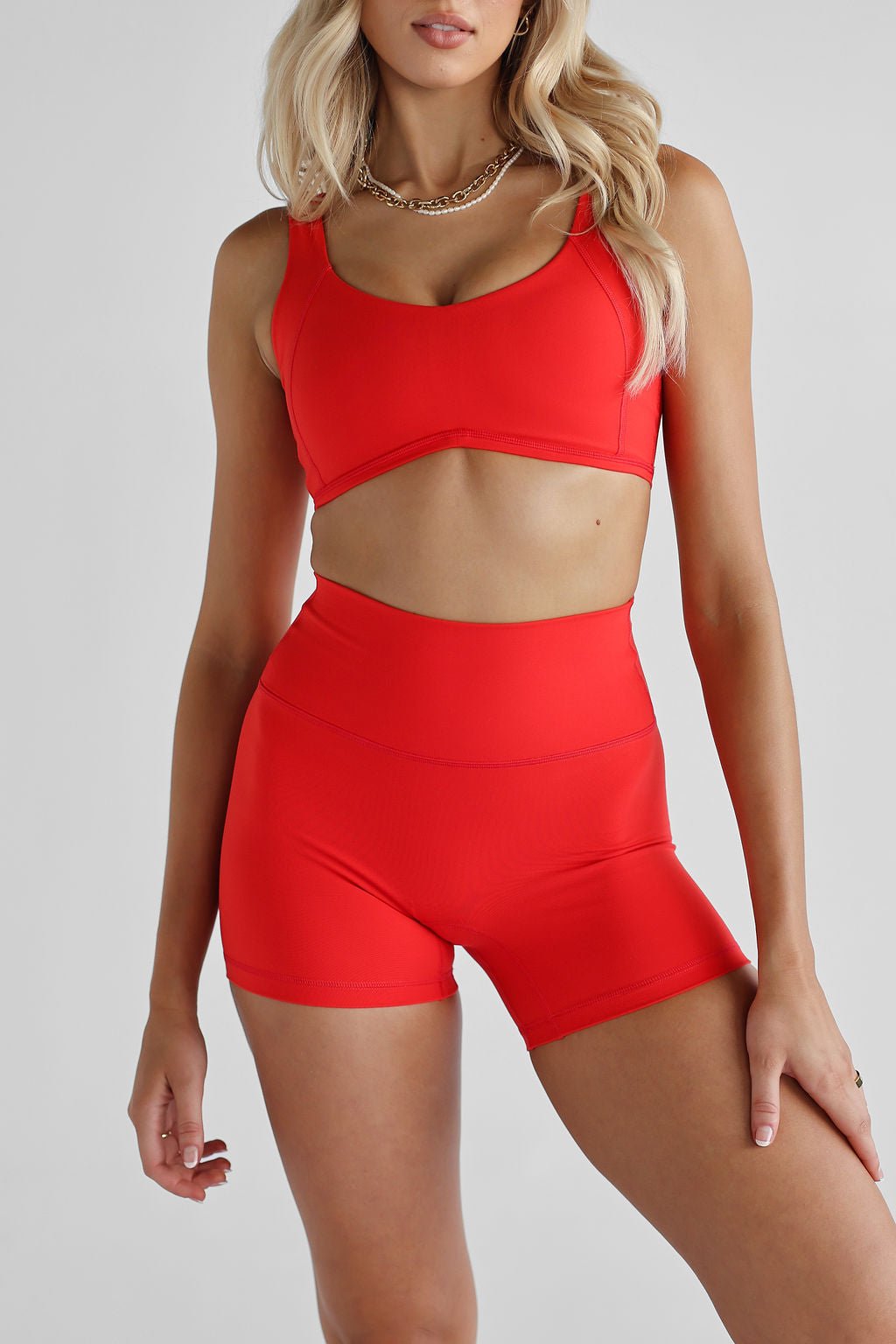 Luxe Crop - Scarlet, PRE ORDER - LEELO ACTIVE