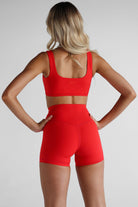 Luxe Crop - Scarlet, PRE ORDER - LEELO ACTIVE