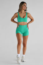 Luxe Signature Crop - Apple Green - LEELO ACTIVE