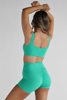 Luxe Signature Crop - Apple Green - LEELO ACTIVE