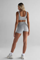 Luxe Signature Crop - Marl Grey - LEELO ACTIVE