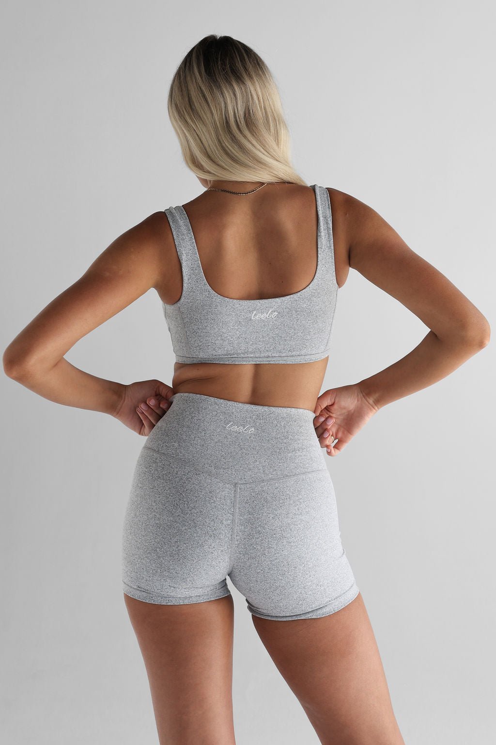 Luxe Signature Crop - Marl Grey - LEELO ACTIVE