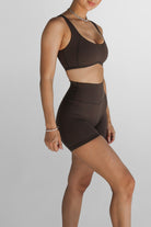 Luxe Signature Crop - Mocha - LEELO ACTIVE