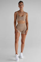 Luxe Signature Crop - Tan - LEELO ACTIVE