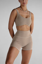 Luxe Signature Crop - Tan - LEELO ACTIVE