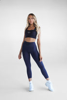 Midnight Blue 7/8 Leggings - LEELO ACTIVE