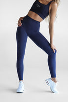 Midnight Blue Full Length Leggings - LEELO ACTIVE