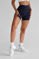 Midnight Blue Pocket Bike Shorts - LEELO ACTIVE