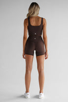 Mocha Pocket Bike Shorts - LEELO ACTIVE