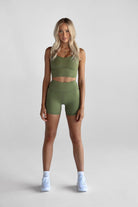 Olive Bike Shorts - LEELO ACTIVE