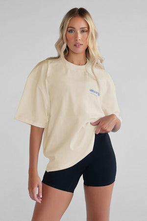 Pilates Collection Boyfriend Tee - French Vanilla