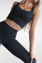 PRE ORDER Black Longline Crop - LEELO ACTIVE