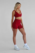 SCULPT Bike Shorts - Cherry - LEELO ACTIVE